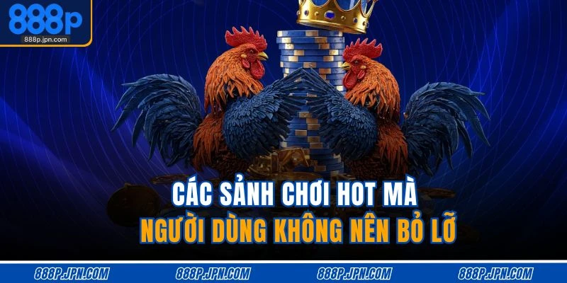 Các sảnh chơi hot mà người dùng không nên bỏ lỡ